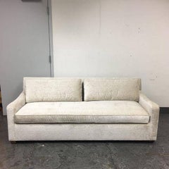 Fitzgerald of San Francisco off White Velvet Sofa