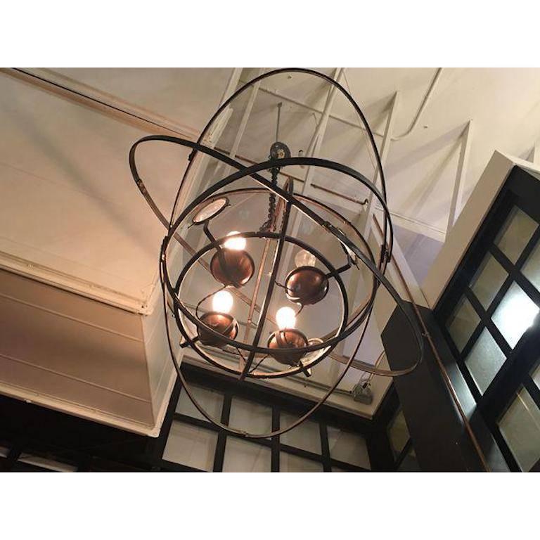 American Jules V Collection Chandelier by Jefferson Mack Metalworks