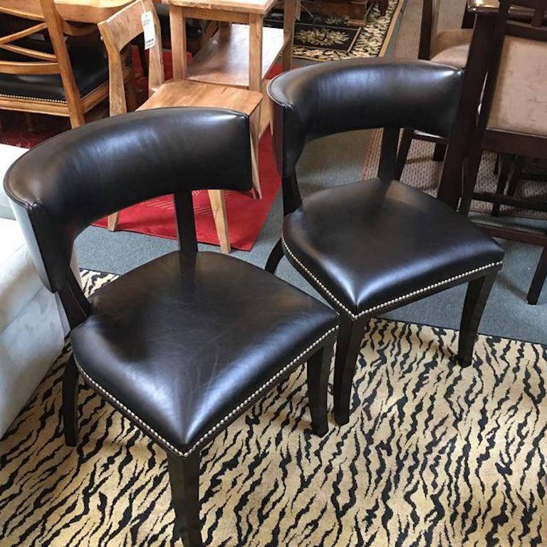 Set of Four Ralph Lauren Clivedon Dining Chairs In Good Condition In San Francisco, CA