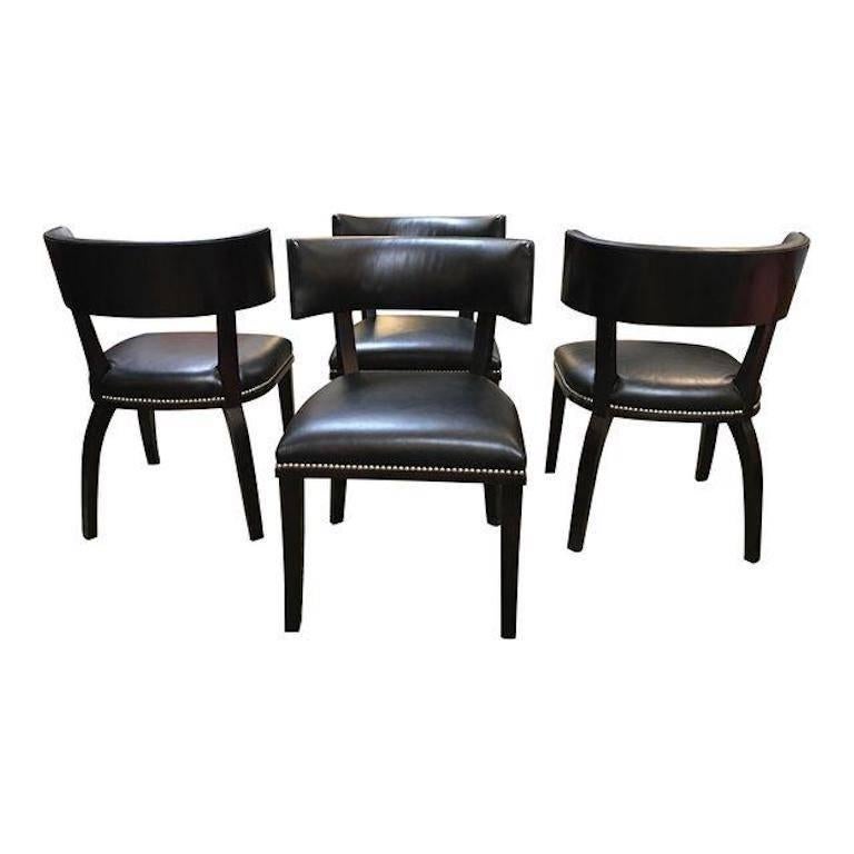 Contemporary Set of Four Ralph Lauren Clivedon Dining Chairs