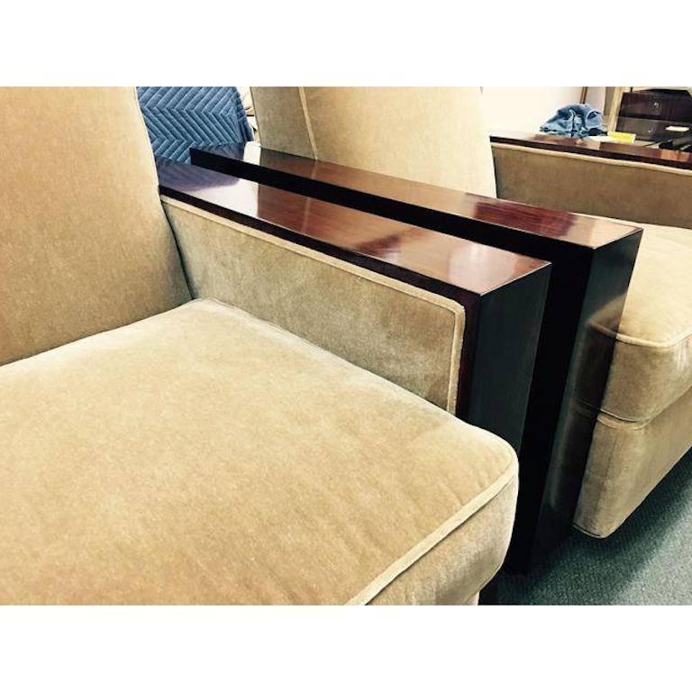 American Pair of Ralph Lauren Modern Metropolis Club Chairs