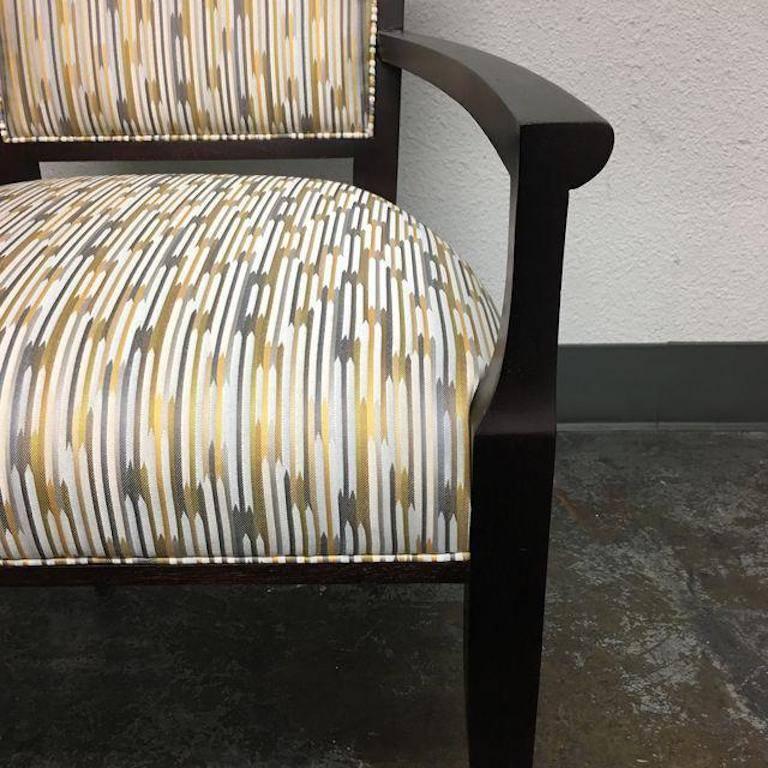 Pair of Hickory Chair Co. Nicole Armchairs In Good Condition In San Francisco, CA