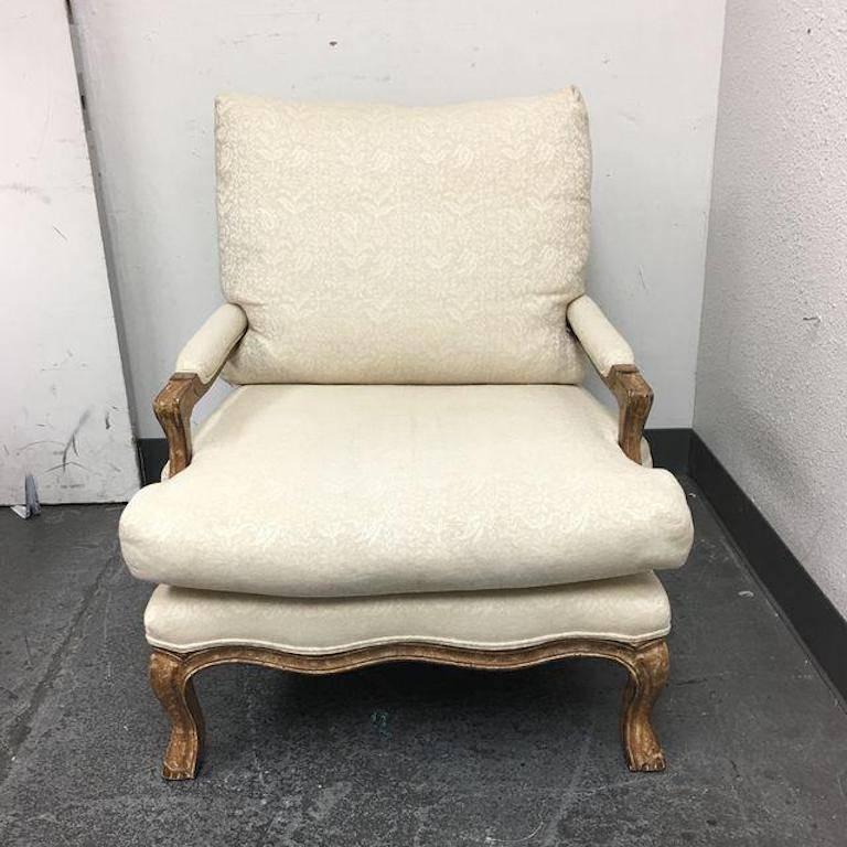 Set of Four Kreiss Collection Bergere Armchairs with Ottomans In Good Condition In San Francisco, CA