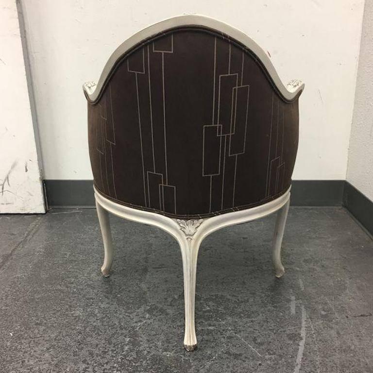 Fabric Art Nouveau Corner Chair