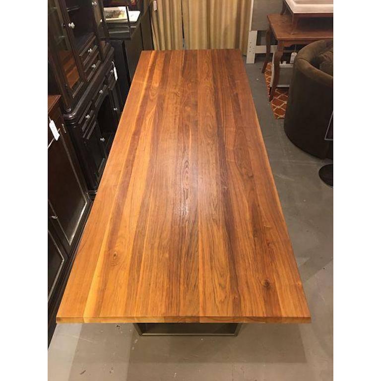 Bonaldo Solid Walnut Dining Table With Gray Base At 1stdibs Organic Modern Bonaldo Solid Walnut Dining Table With Gray Base For