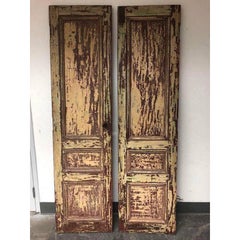 Pair of Rustic Mahogany Doors from La Casa Zaldivar, Pacheco in El Salvador