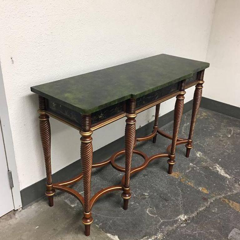 Chinoiserie John Widdocomb Console Table from the Mario Buatta Collection