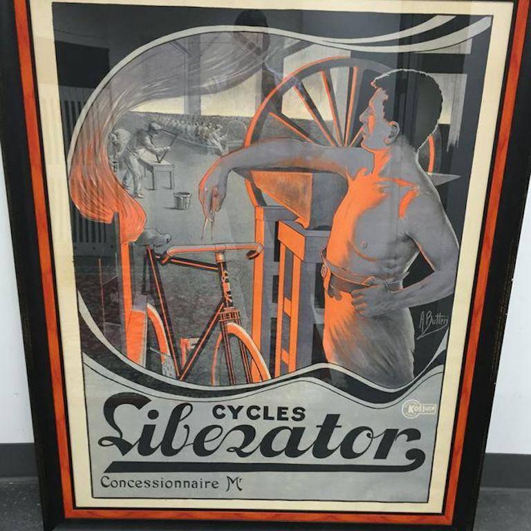 Paper Liberator Cycles Concessionaire Poster Lithograph