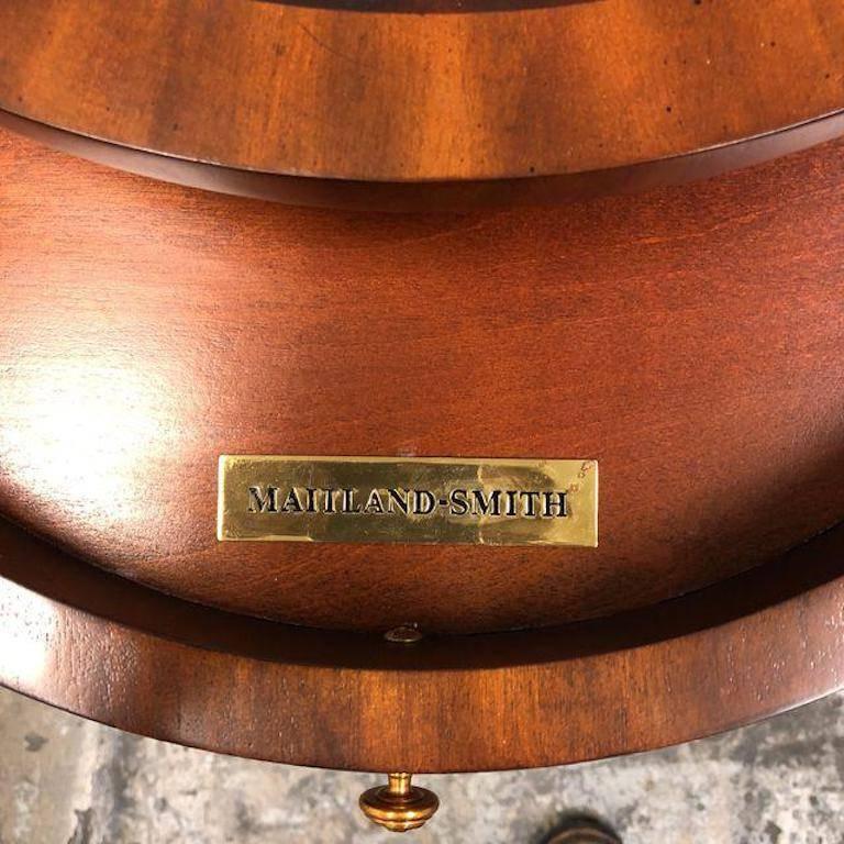 Maitland Smith Aged Regency Mahogany Tripod Side Table 2