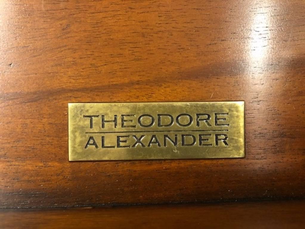 Wood Theodore Alexander Mahogany Cabinet