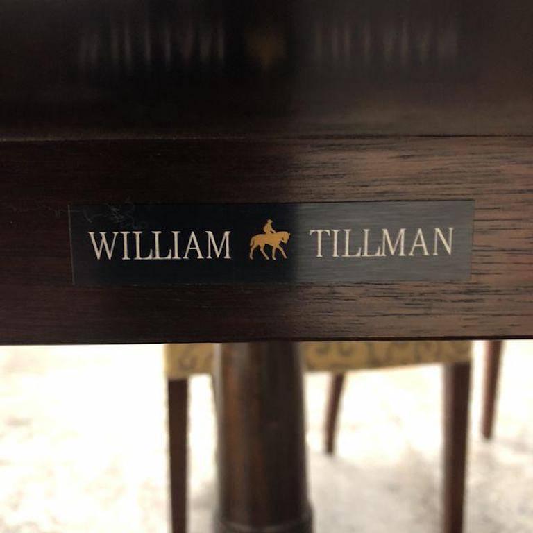 Fabric William Tillman Dining Table and Eight Chairs