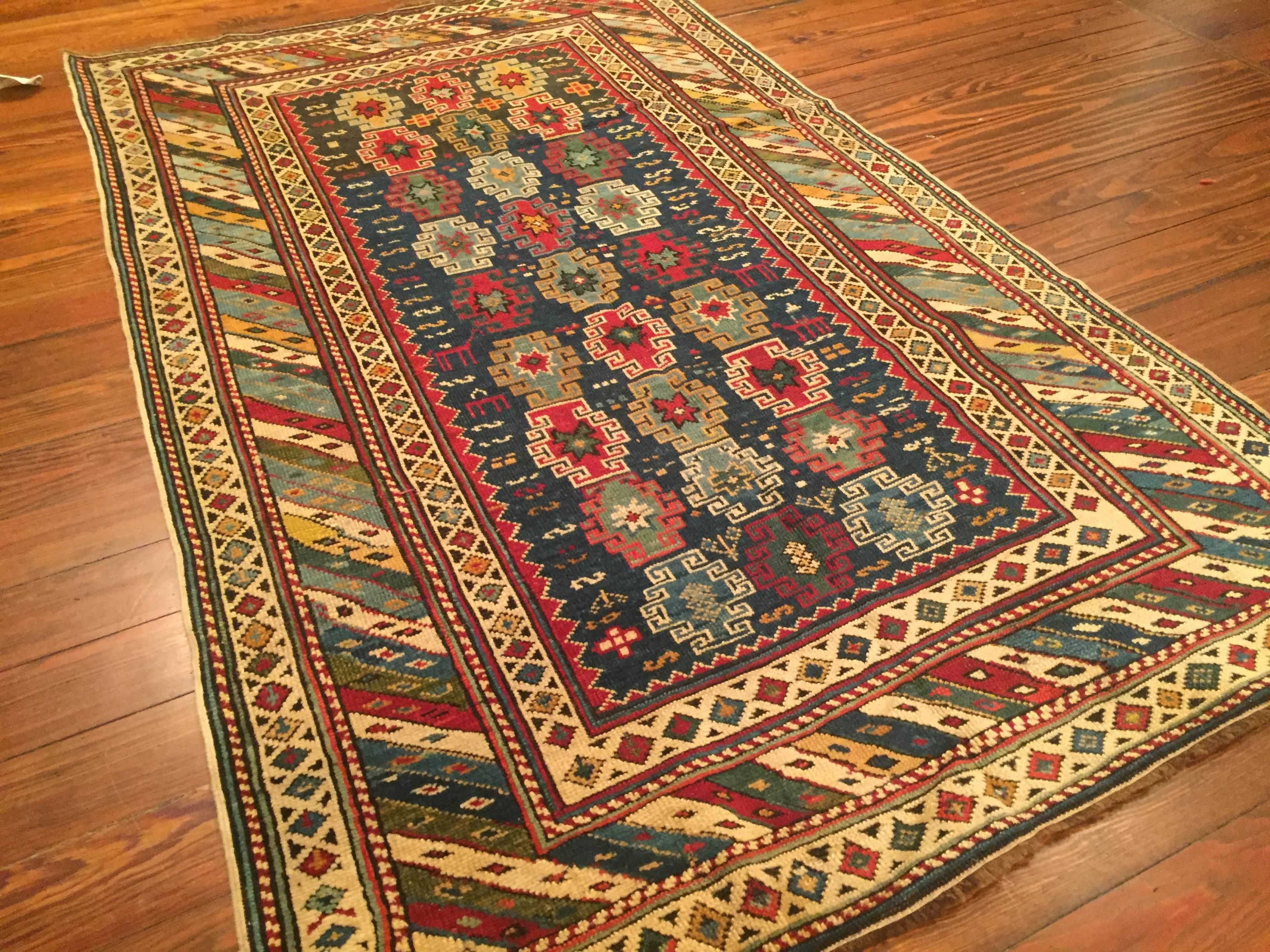 Other Late 19th Century Antique Caucasian Chi Chi Rug For Sale