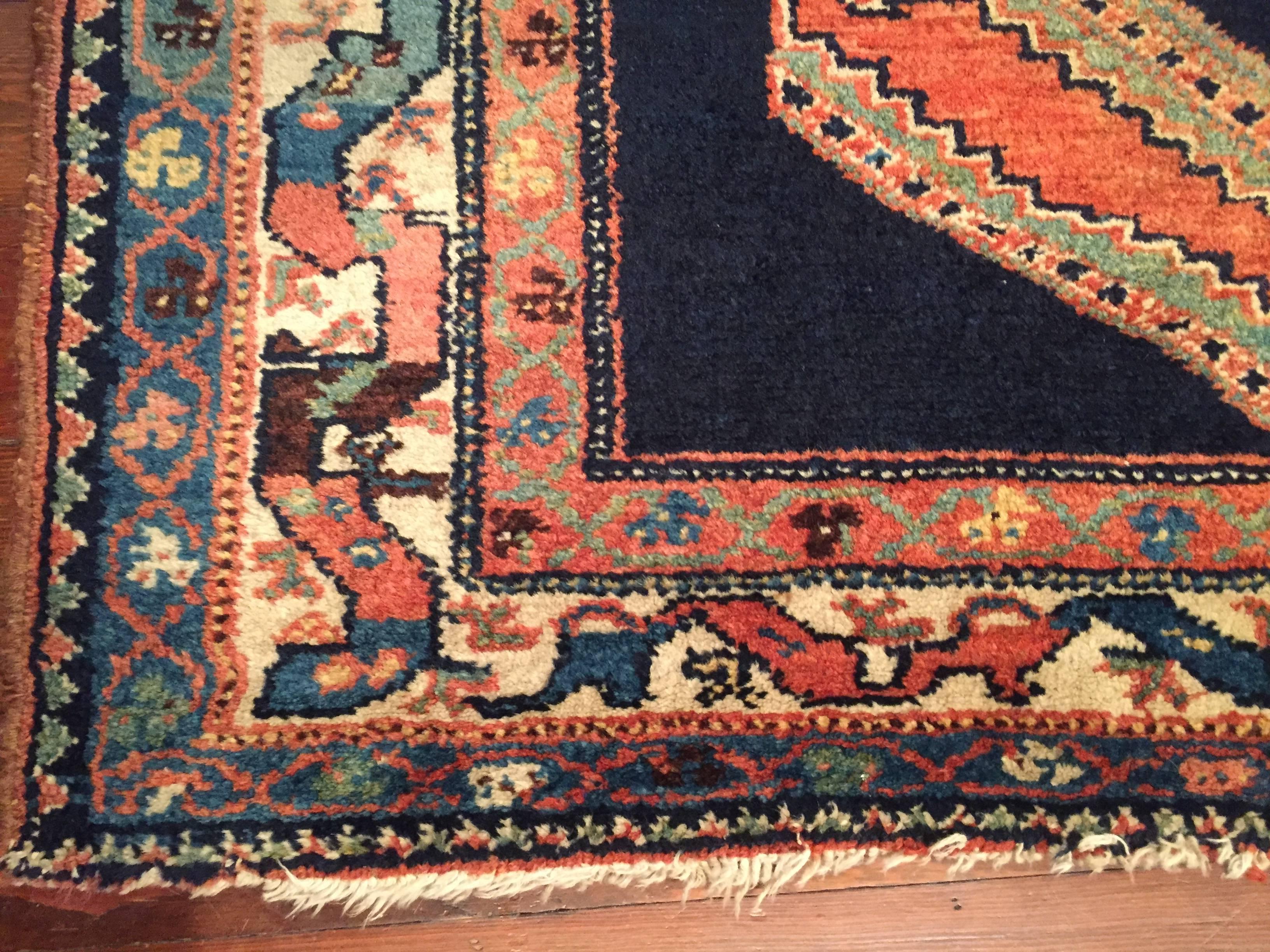 Early 20th Century Antique Persian Malayer Rug In Good Condition For Sale In Louisville, KY