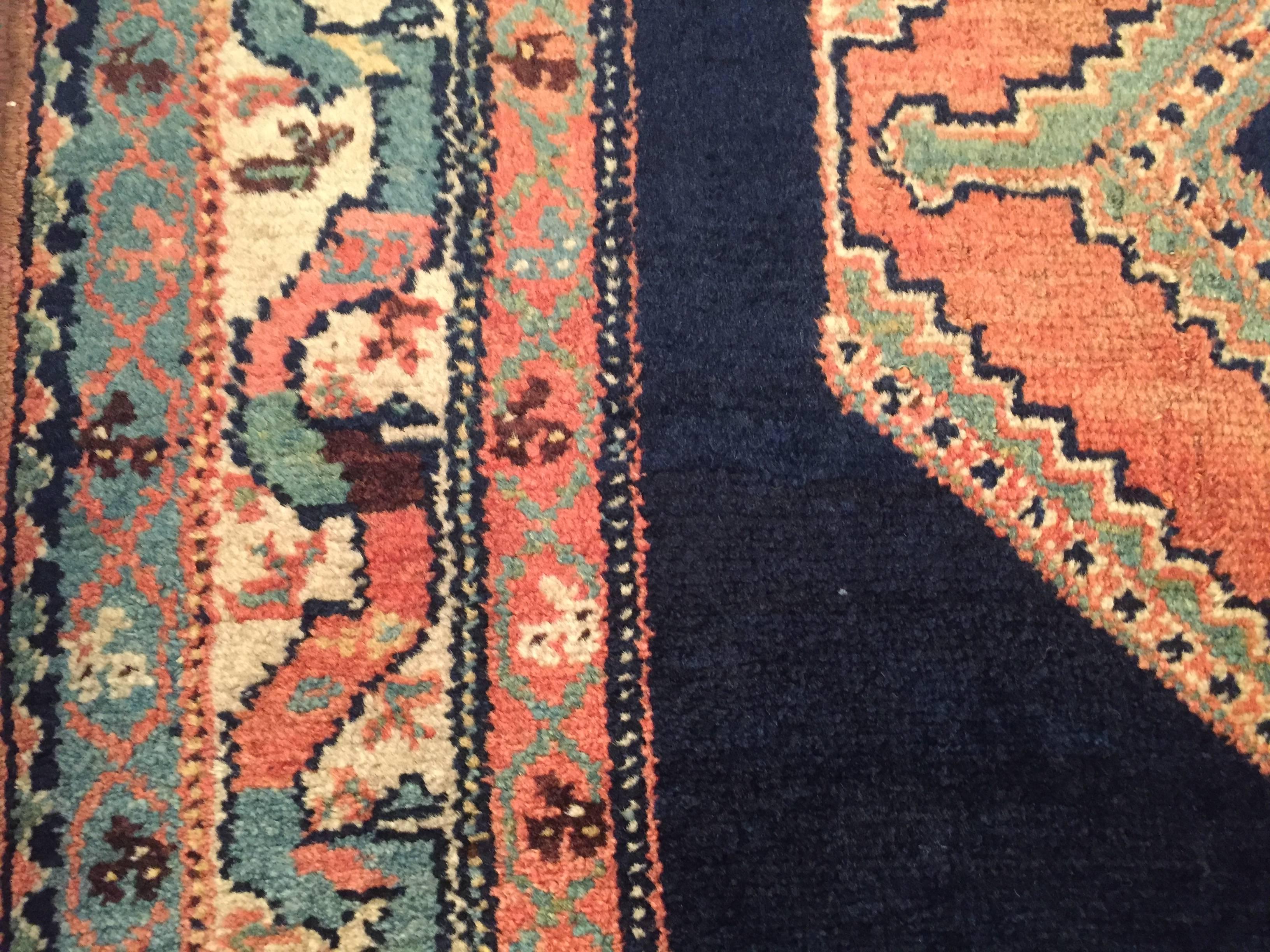 Wool Early 20th Century Antique Persian Malayer Rug For Sale