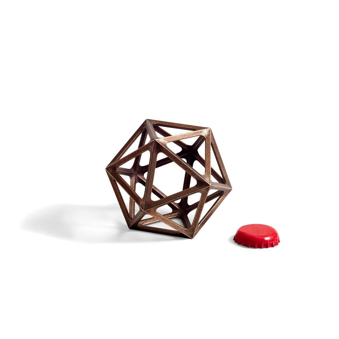 Pioneering the possibilities of functional metal frameworks, Fort Standard created a beautiful tabletop item that begs to be used and displayed. The complex design also showcases the full potential of 3D printed bronze. Simply put, the 3D printed