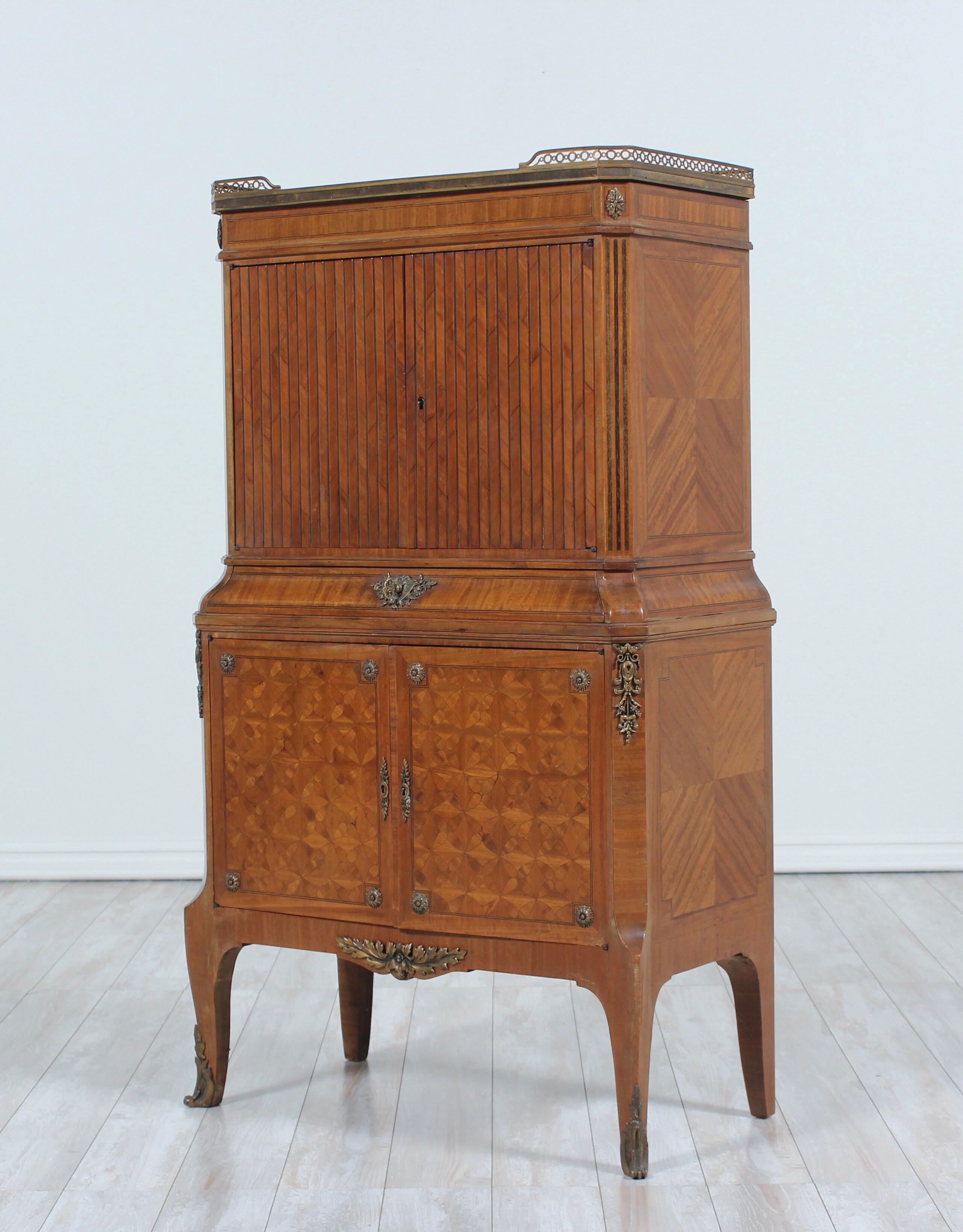 Louis XVI French Louis XV Marquetry Cabinet