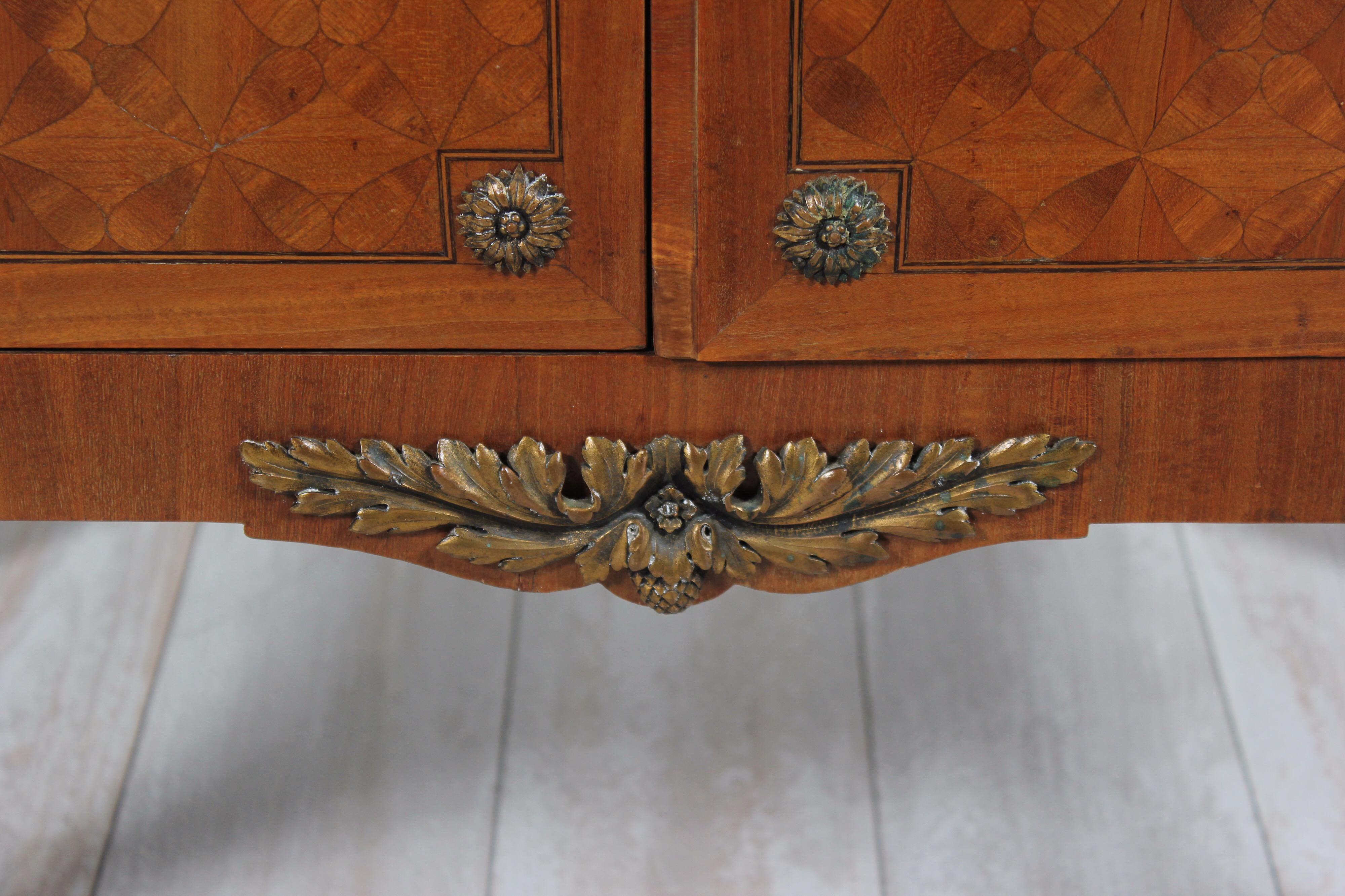 French Louis XV Marquetry Cabinet 1