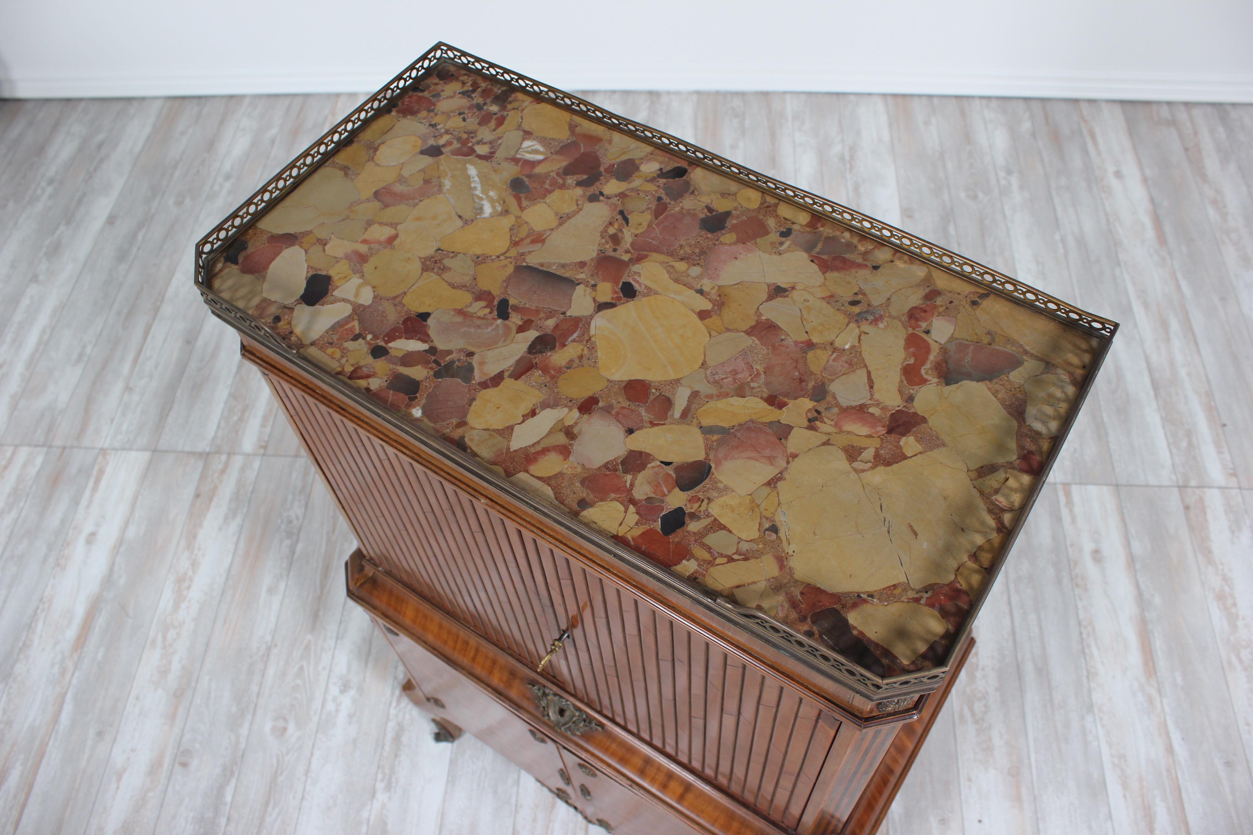 French Louis XV Marquetry Cabinet 6