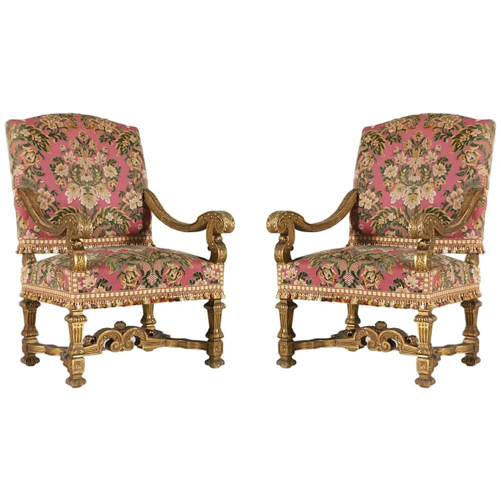 French Baroque Fauteuils