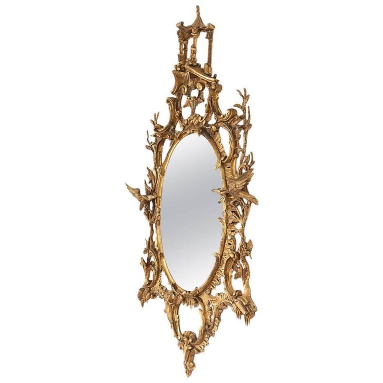 Mid20th Century Chippendale Mirror by Decorative Arts Inc. New York at