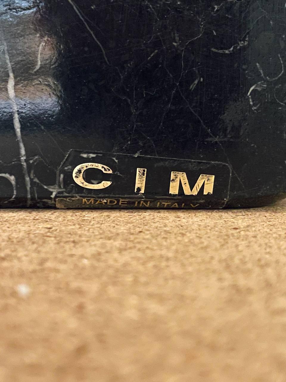 Vintage Italian Post Modern Multi-Marble Stone Dining Table by C.I.M For Sale 5
