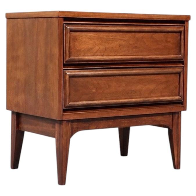 Newly Refinished - Single Mid-Century Modern Walnut Night Stand