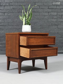 Newly Refinished - Single Mid-Century Modern Walnut Night Stand