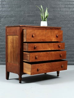Early American Farmhouse Cherry 4-Drawer Dresser