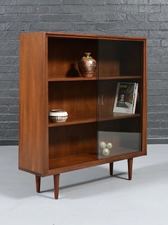 Newly Refinished - Mid Century Modern Walnut Bookcase by Century Furniture