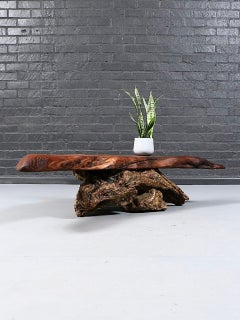 Vintage California Live-Edge Redwood Root Coffee Table