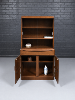 Newly Refinished - Mid-Century Modern “Encore” Bookcase Cabinet