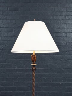 Antike Stehlampe im spanischen Revival-Stil aus Schmiedeeisen von Moe Bridges
