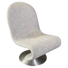 Verner Panton System 1-2-3 High-Back Swivel Lounge Chair for Fritz Hansen
