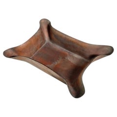 Vintage Hand-Wrought Copper Sculptural Tray by Cassel Industries