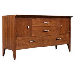 Newly Refinished- Mid-Century Modern “Profile” Walnut Credenza by John Van Koert