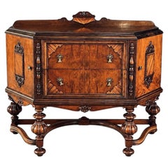 American Renaissance Revival Inlaid Wood Sideboard by Union Furniture Co.