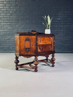 American Renaissance Revival Inlaid Wood Sideboard by Union Furniture Co.