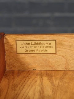 John Widdicomb Louis XV Fruitwood & Leather Top Writing Desk with Pull-Out Side