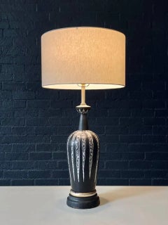 Mid-Century Danish Modern Ceramic Table Lamp by Soholm, Denmark – Signed