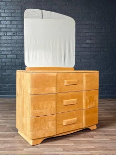 Newly Refinished - Mid-Century Modern “Riviera” Birch Dresser w/ Mirror
