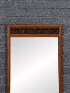 Newly Refinished - Mid Century Modern Walnut Mirror