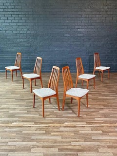Newly Refinished - Set of 6 Mid-Century Swedish Modern Teak Dining Chairs