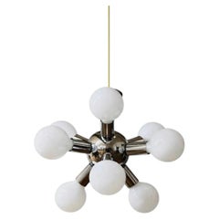 Vintage Space Age Atomic Chrome Sputnik Chandelier