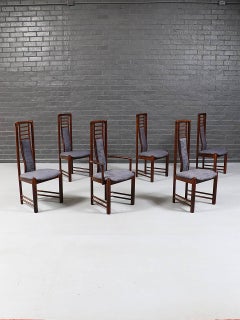 Set of 6 Danish Modern Rosewood Dining Chairs by Boltinge