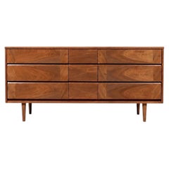 Newly Refinished - Mid Century Modern Walnut Dresser