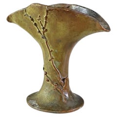Art Nouveau Revival Patinated Bronze Metal Vase, by McClelland Barclay