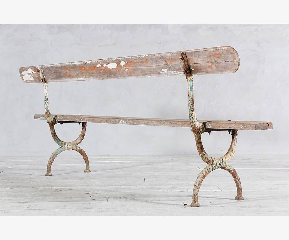 Early 20th Century Antique French Garden Bench