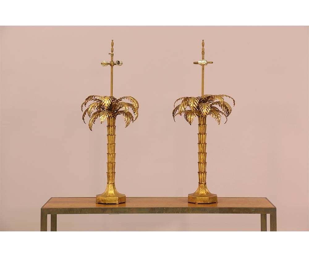 Artist/designer: Warren Kessler
Origin: United States
Period: 1950-1980
Material: Iron
 

Condition: Excellent. Minor gilt loss and patina.
Creation date: 1960s
Description: Fabulous pair of 1960s Italian gilt iron palm tree lamps imported