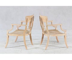 Pair of Klismos Armchairs by Michael Taylor