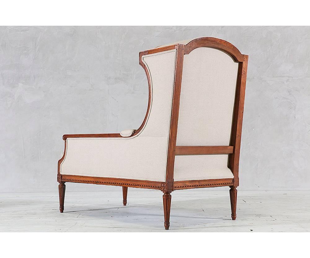 French Louis XVI Style Chaise Lounge 